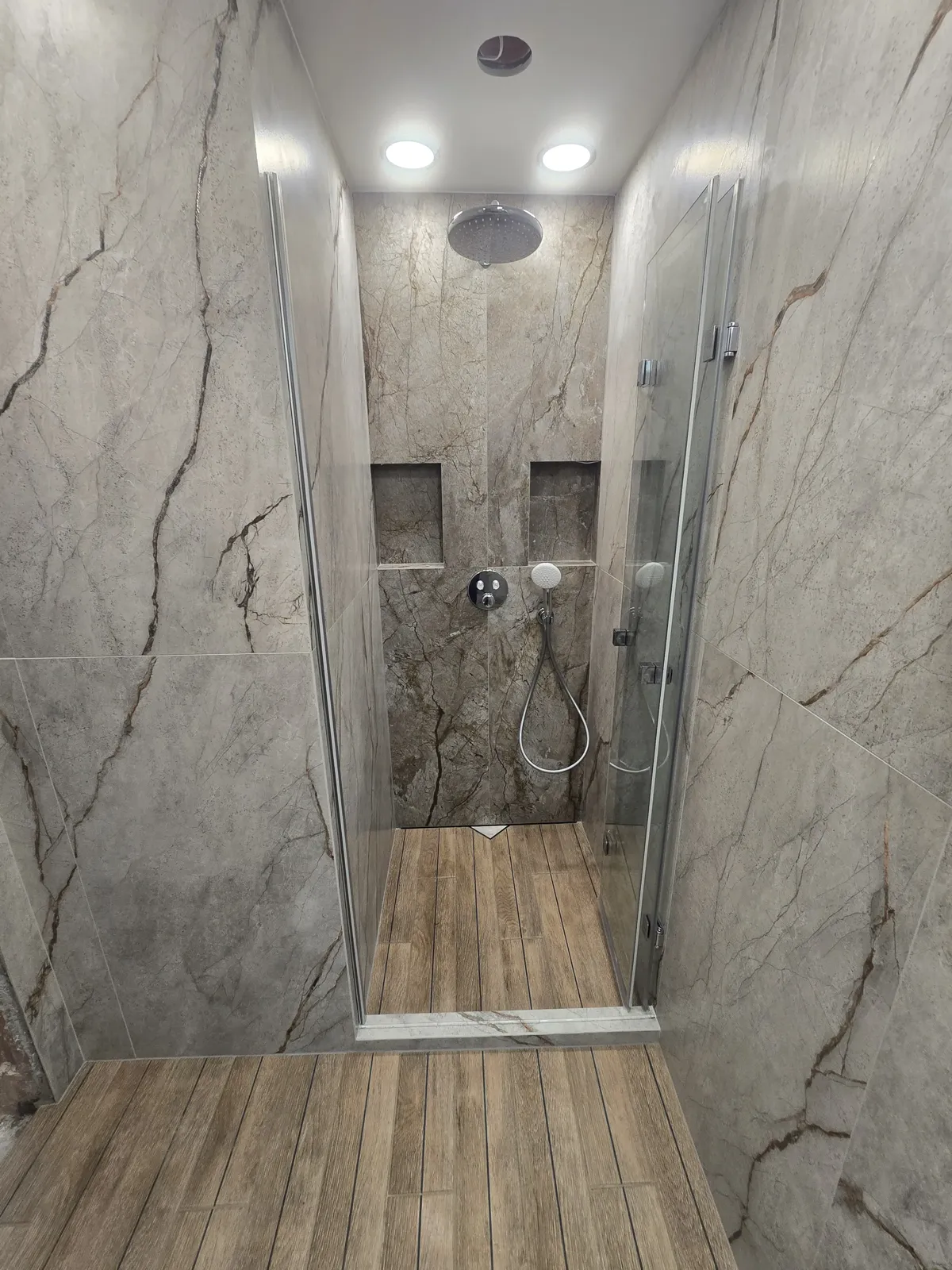 Душ кабина хармоника с обков хром и LuxClear (антиваровито) стъкло — Снимка 2